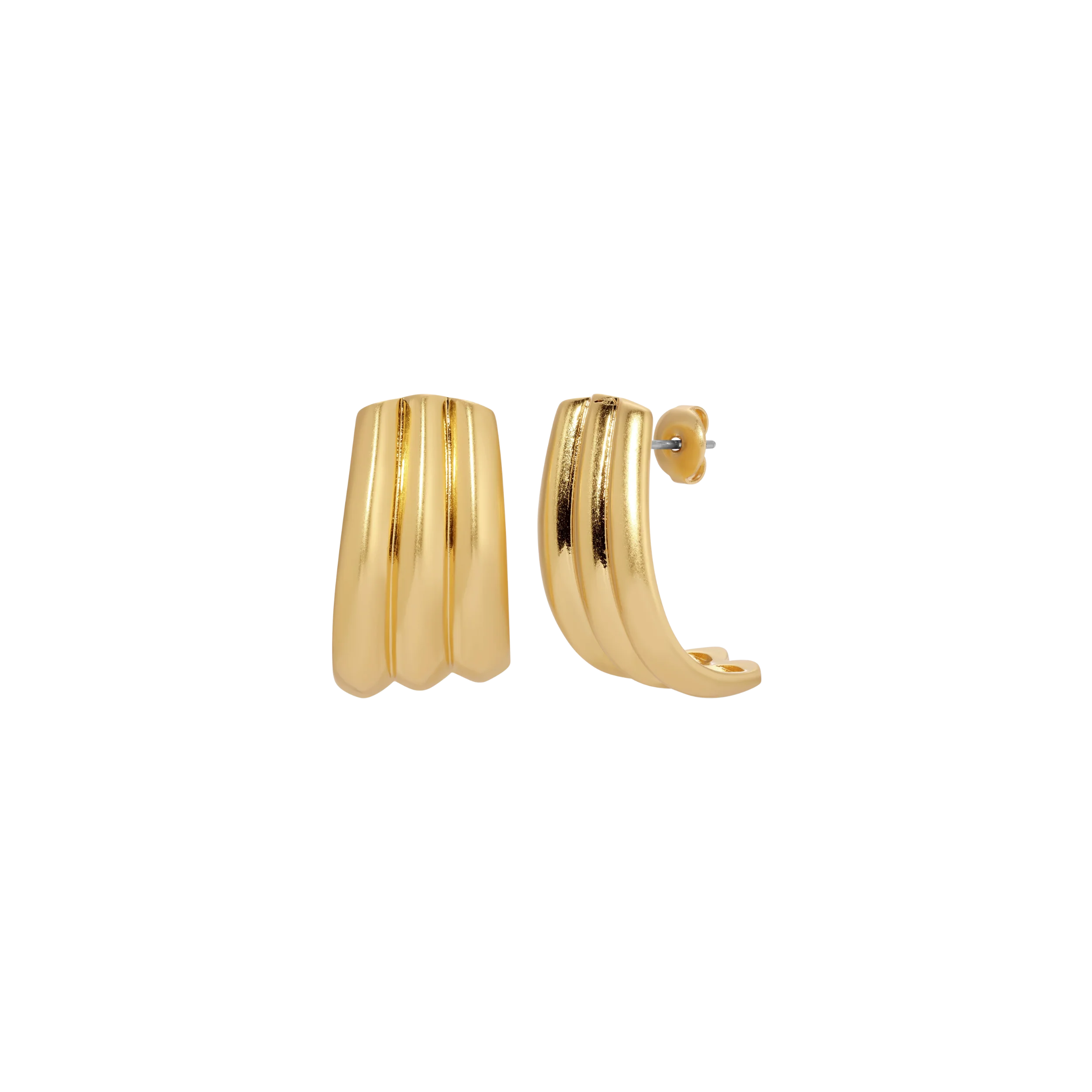 Gold Kerchief Hoops - Image 3