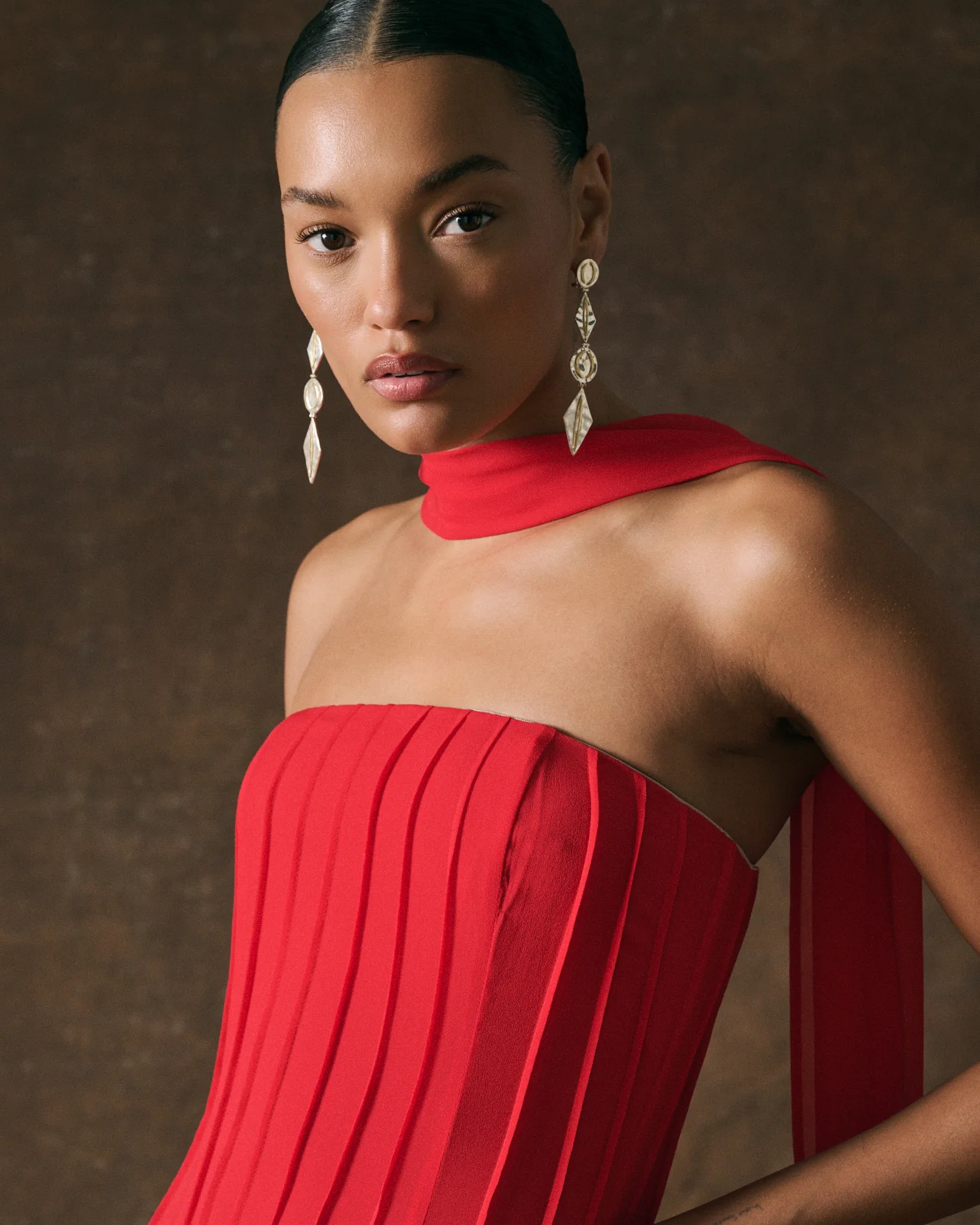 Harlow Arch Drop Earrings - Image 7