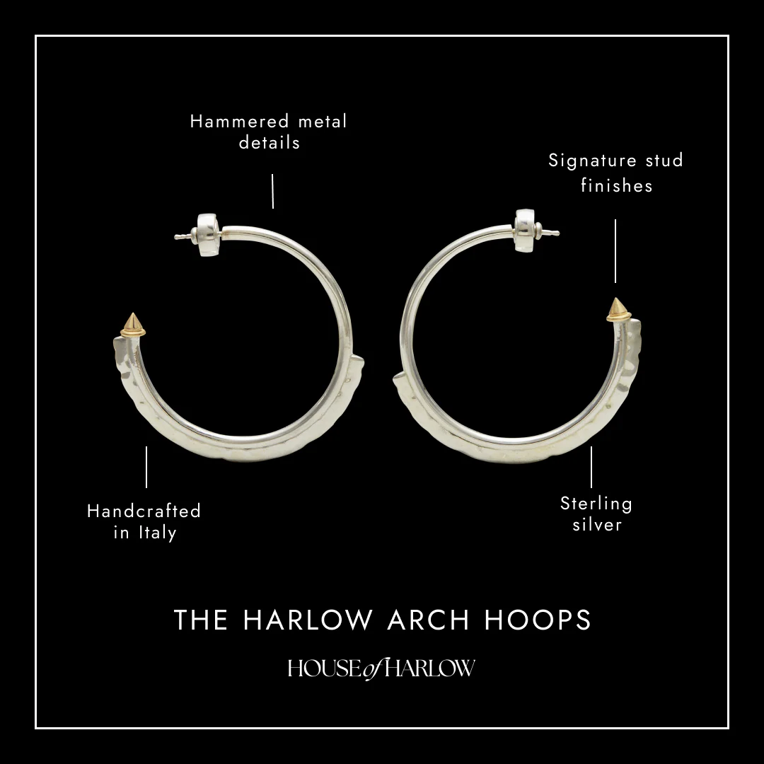 Harlow Arch Hoop Earrings - Image 9