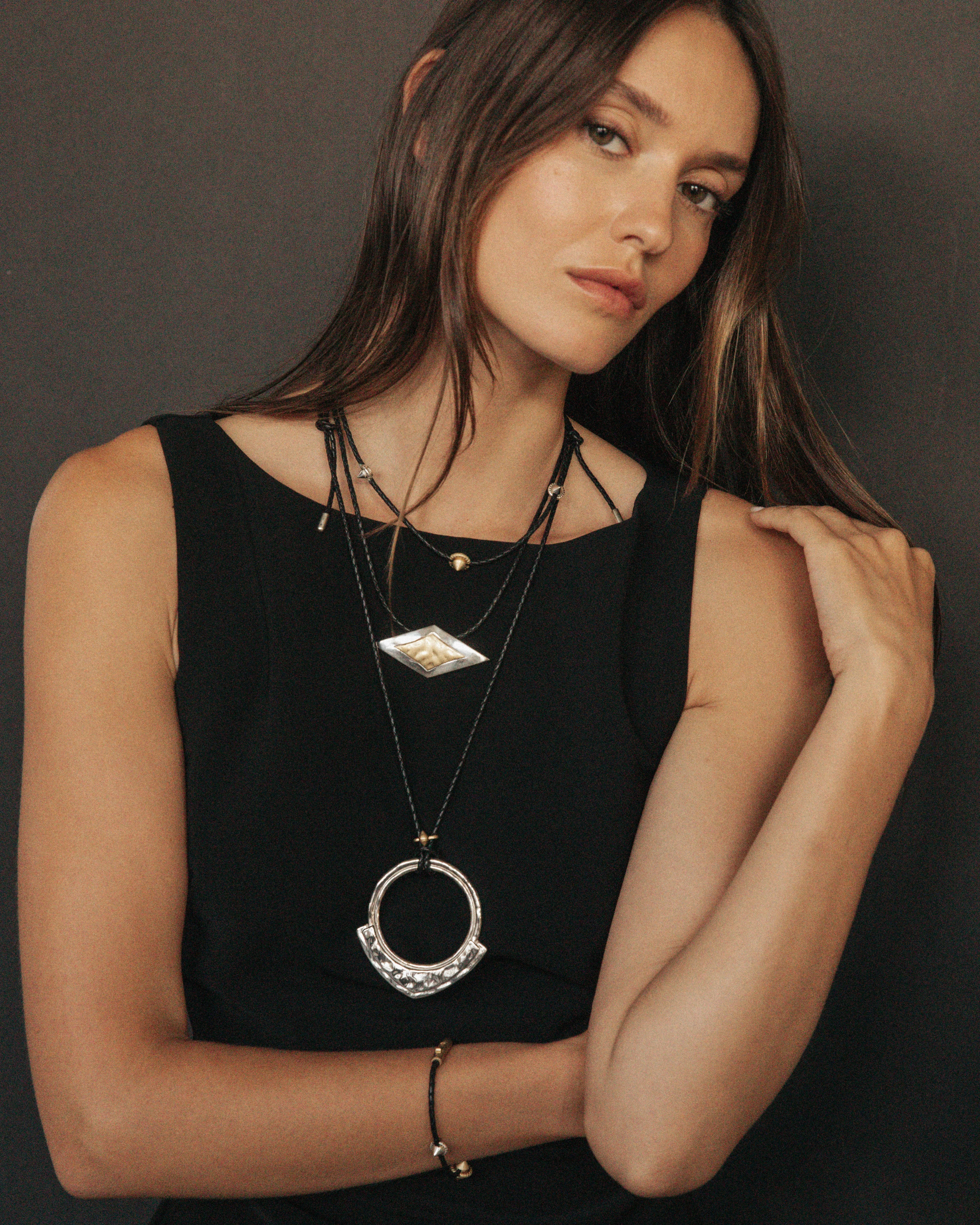 Harlow Stud Leather Bracelet - Image 8