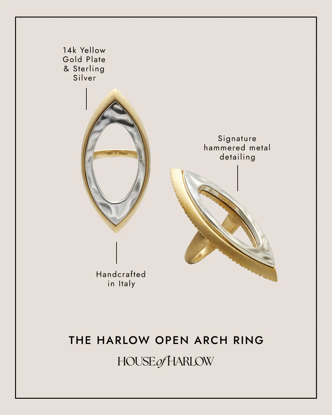 Harlow Open Arch Ring - Image 6