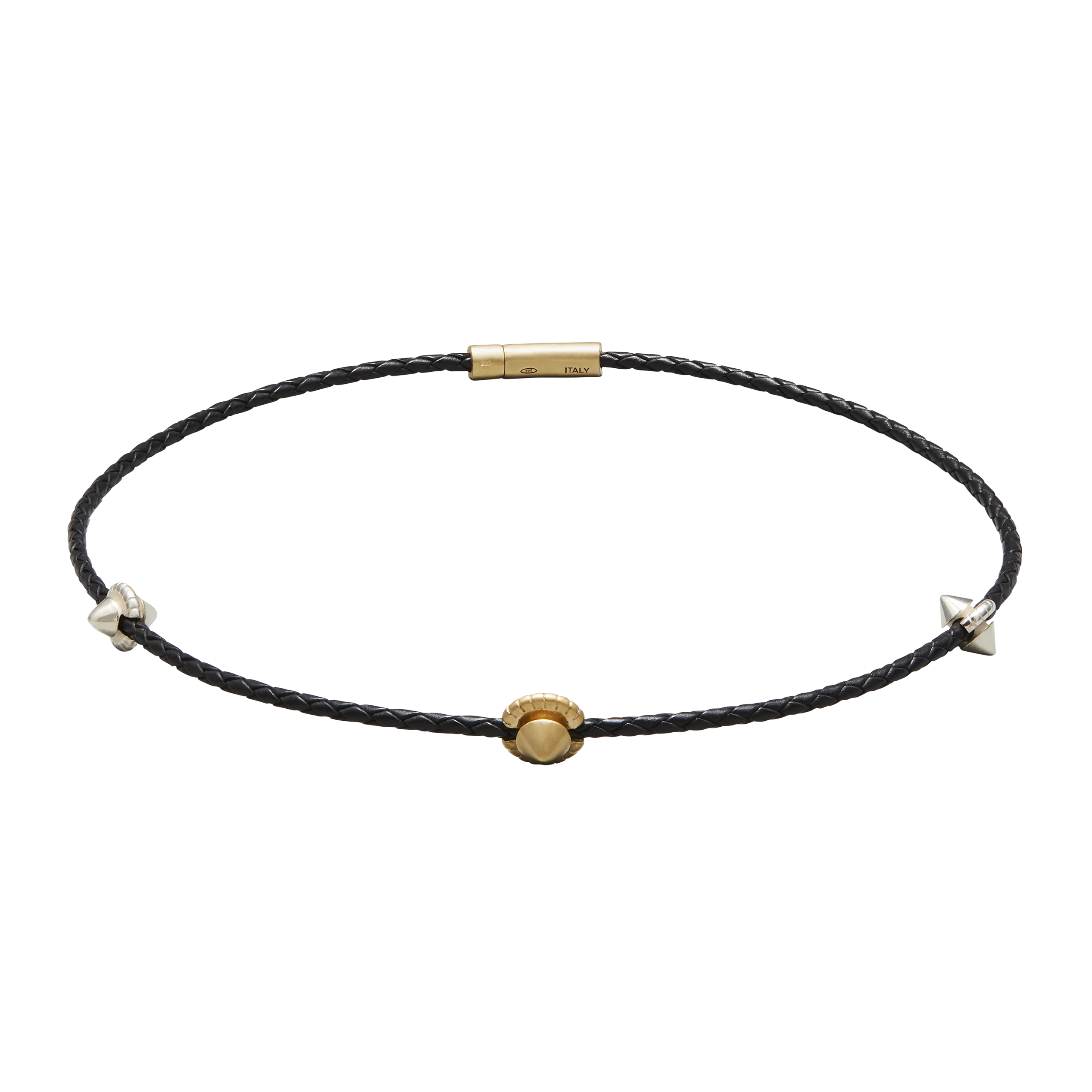 Harlow Stud Leather Necklace - Image 8