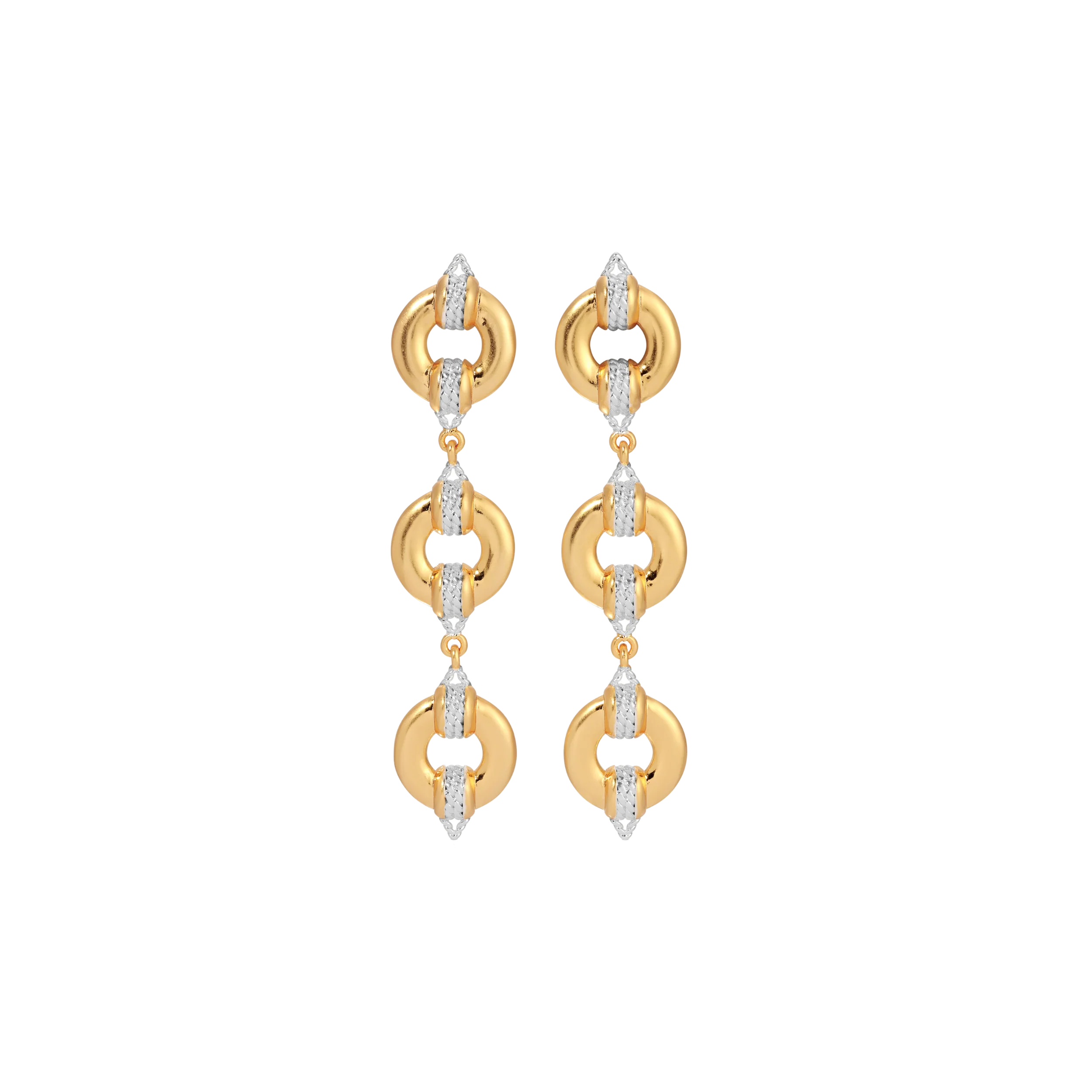 Uma Three Drop Earrings - Image 3
